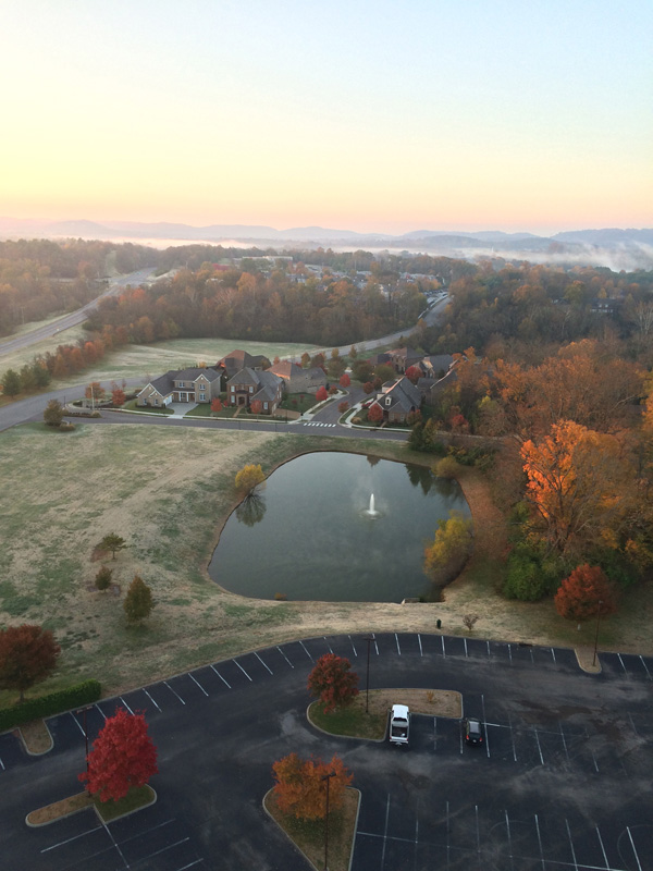Beautiful fall colors as seen from the balloon